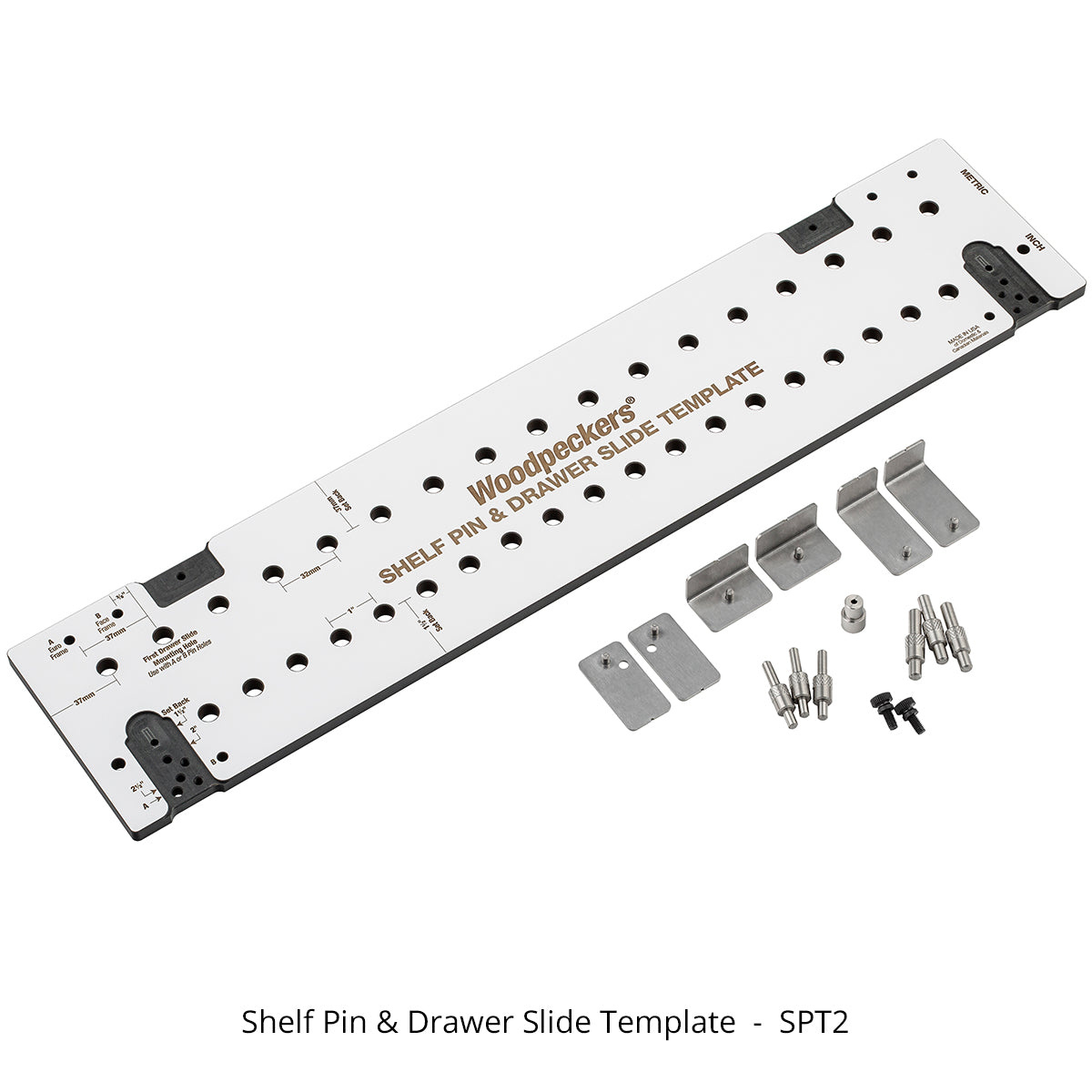 Shelf Pin and Drawer Slide Template