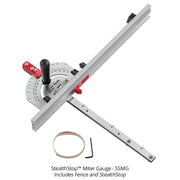 Stealth Stop Miter Gauge with Fence and Stop - OPEN BOX