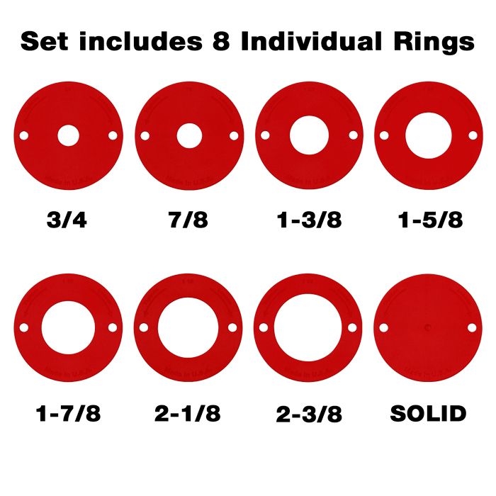 Twist Lock Rings 8 Piece Set
