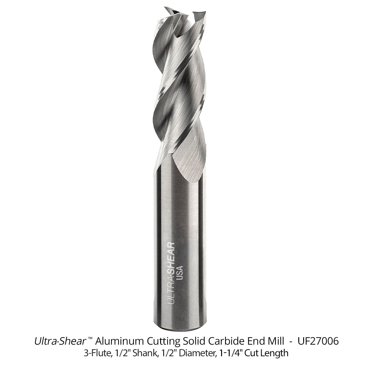 Aluminum Cutting Roughing and Finishing End Mills - Solid Carbide - 3 Flute