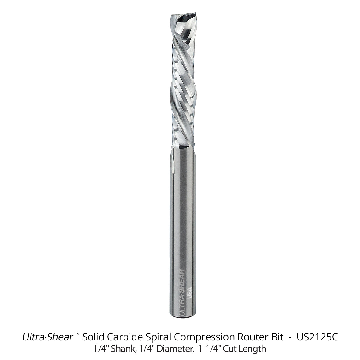 Compression Router Bits - 1/4 Shank - Solid Carbide