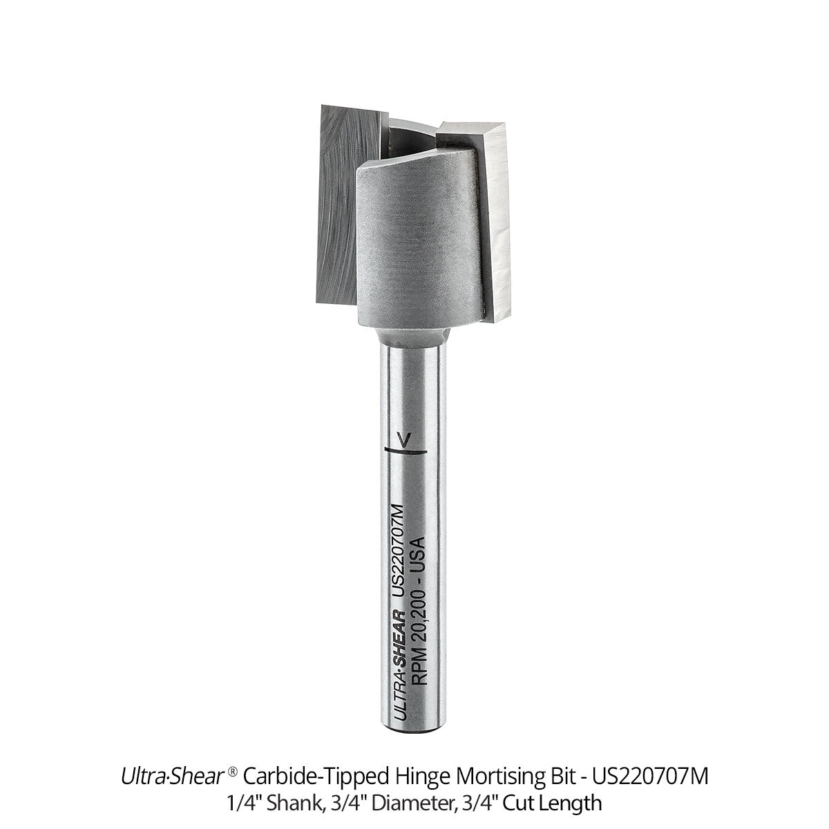 Hinge Mortising Router Bits - Carbide Tipped
