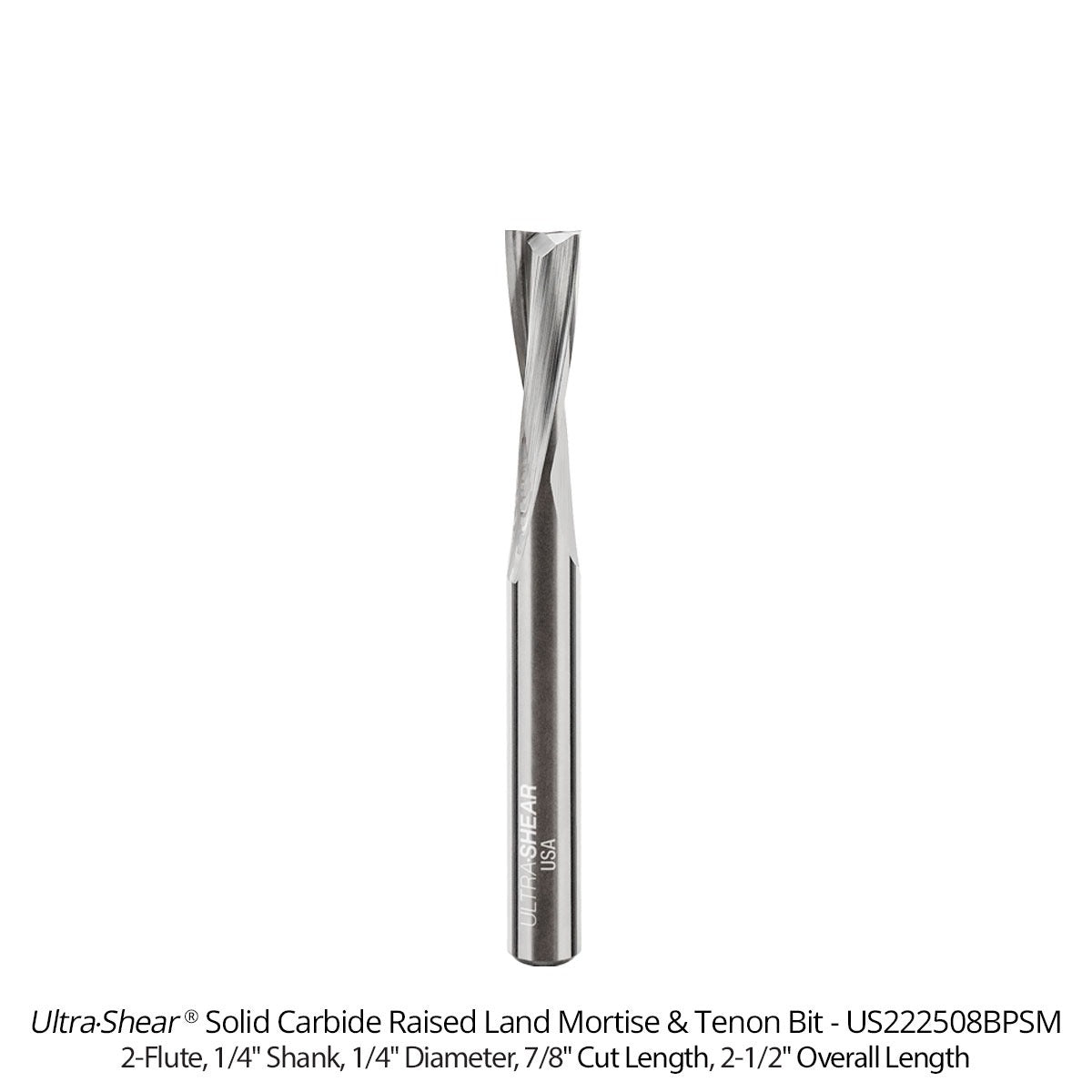 Raised Land Mortise and Tenon Router Bits - Solid Carbide