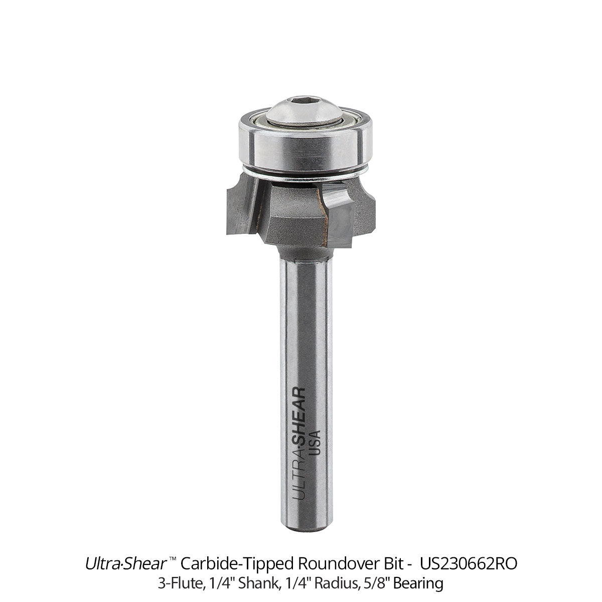 Roundover Router Bits - Carbide Tipped - 3 Flute