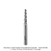 Solid Carbide Conical Ball Nose Bits Open Box