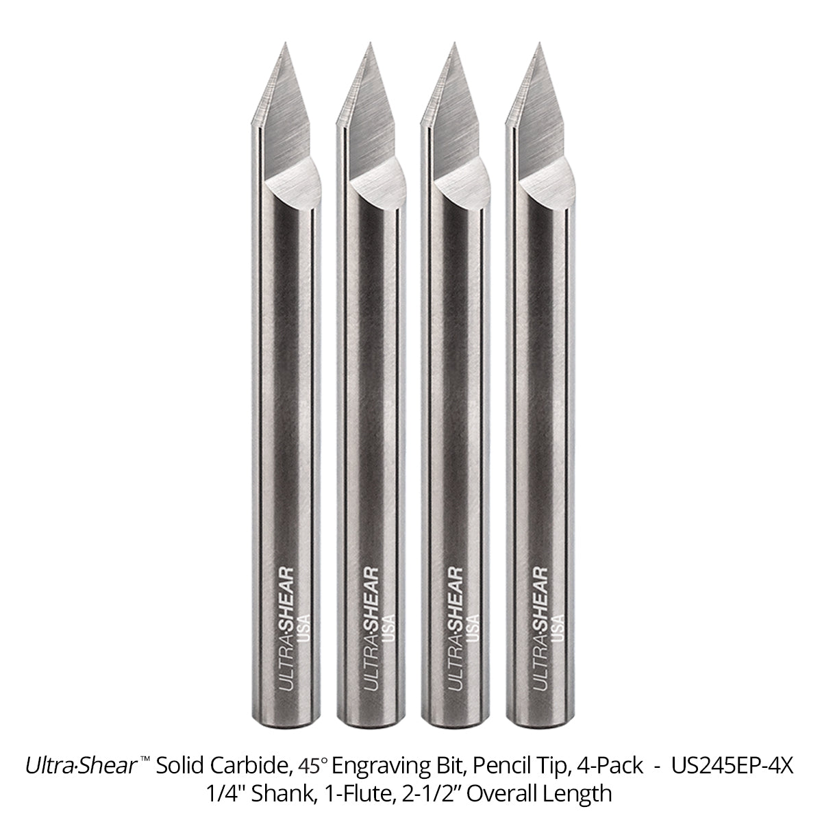 Engraving CNC Router Bits - Solid Carbide