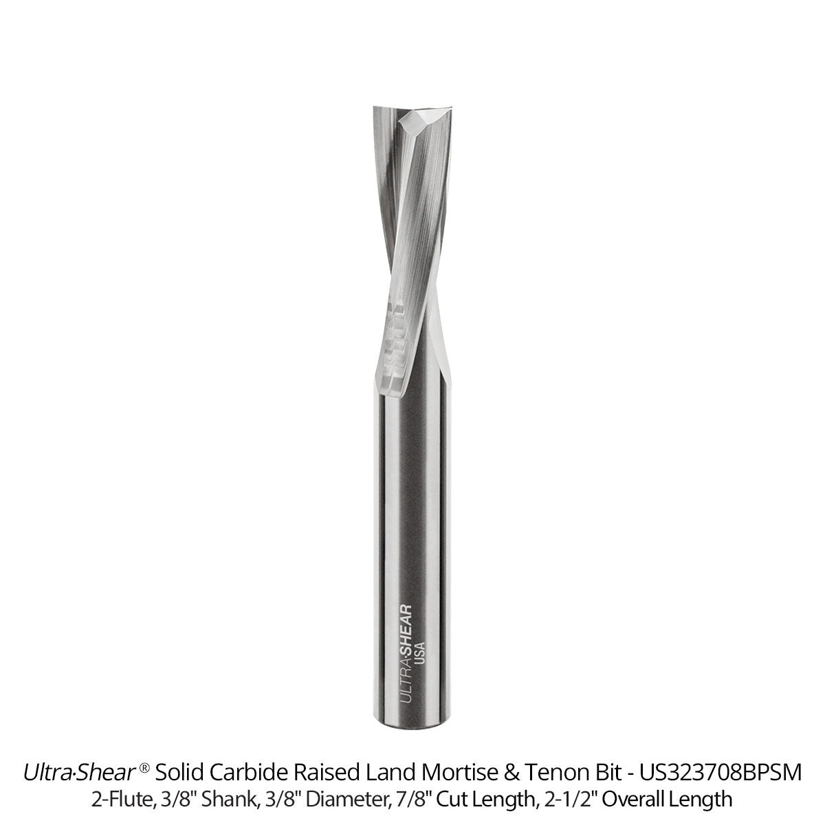 Raised Land Mortise and Tenon Router Bits - Solid Carbide