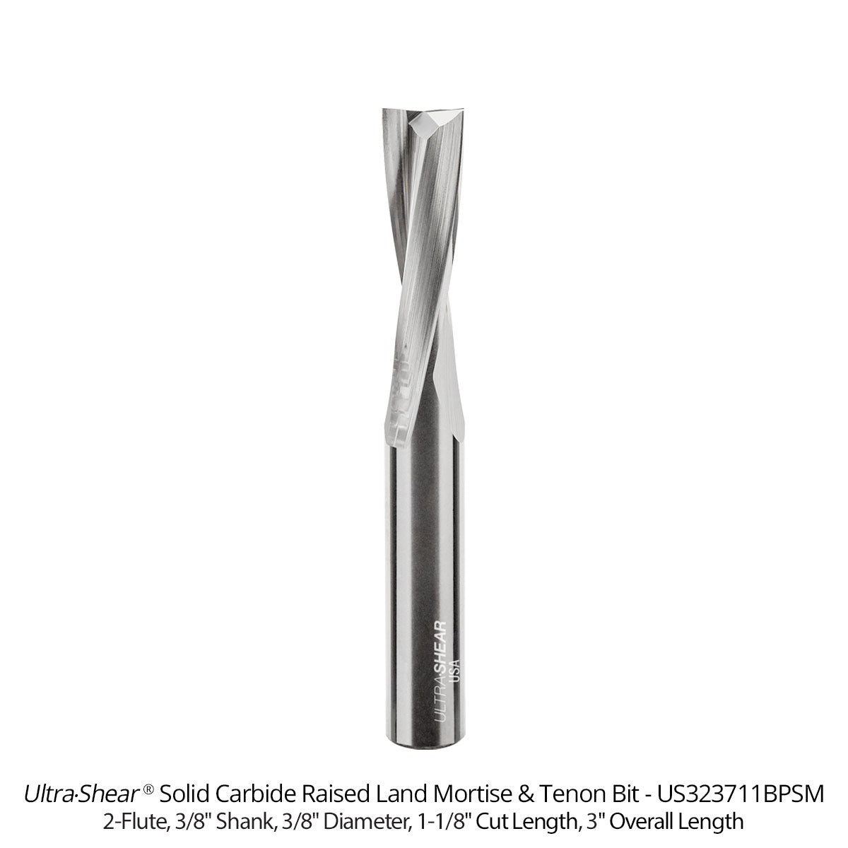 Raised Land Mortise and Tenon Router Bits - Solid Carbide