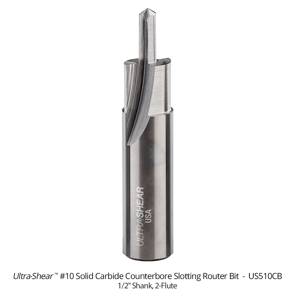 Counterbore Slotting Router Bits - Solid Carbide