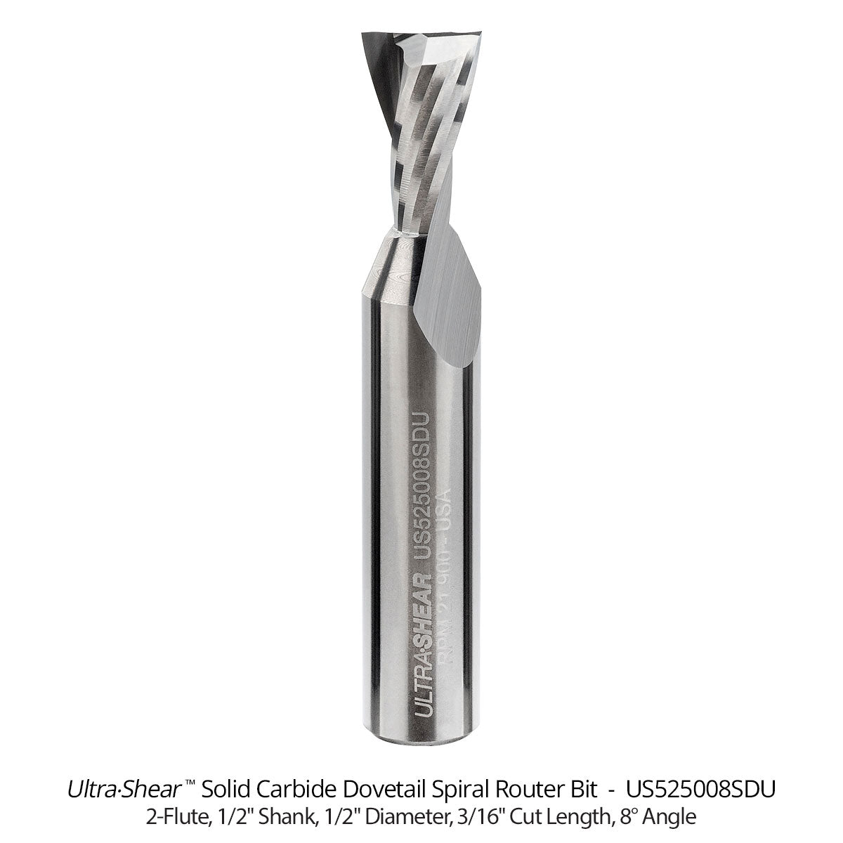 Dovetail Router Bits - 1/2 Shank - Solid Carbide