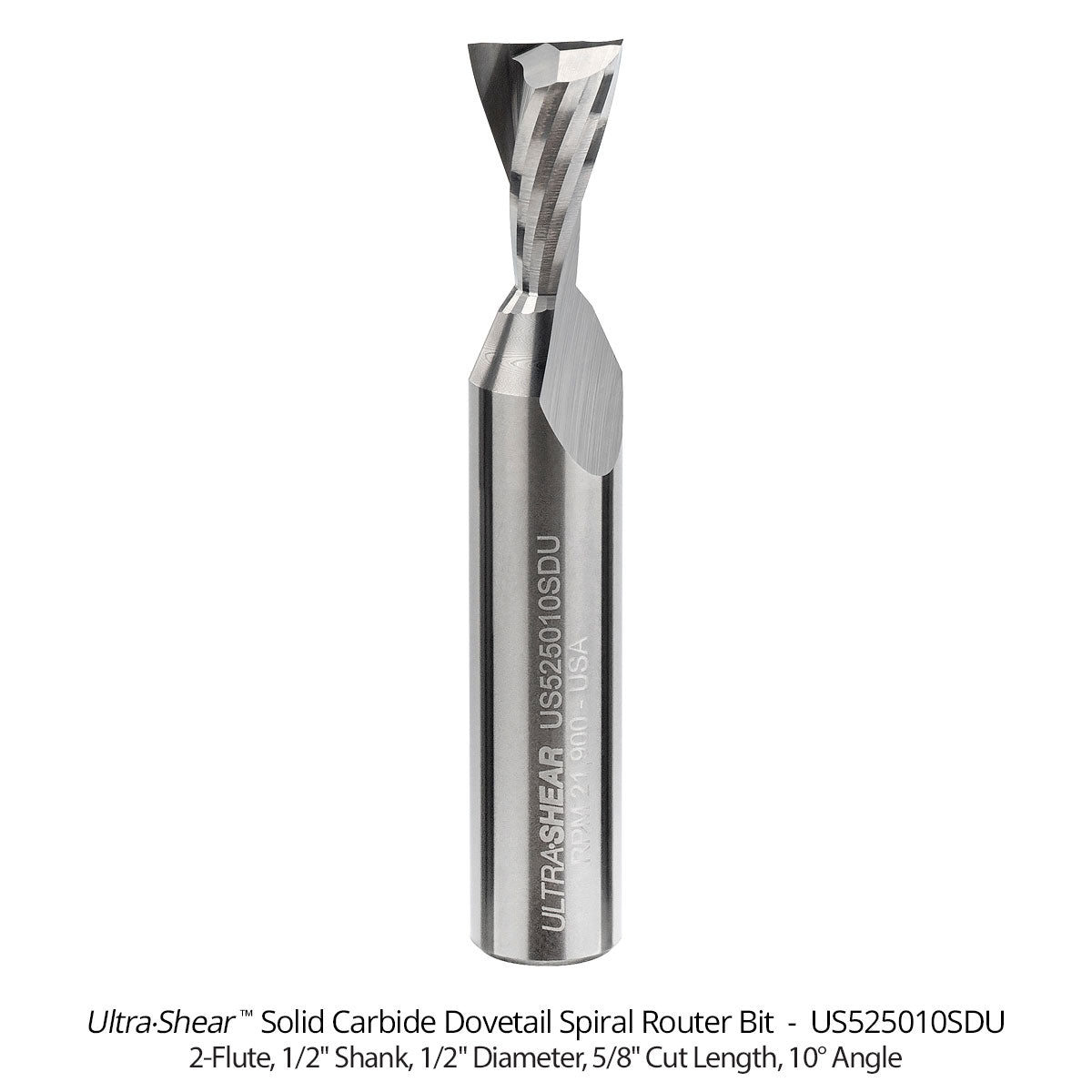 Dovetail Router Bits - 1/2 Shank - Solid Carbide
