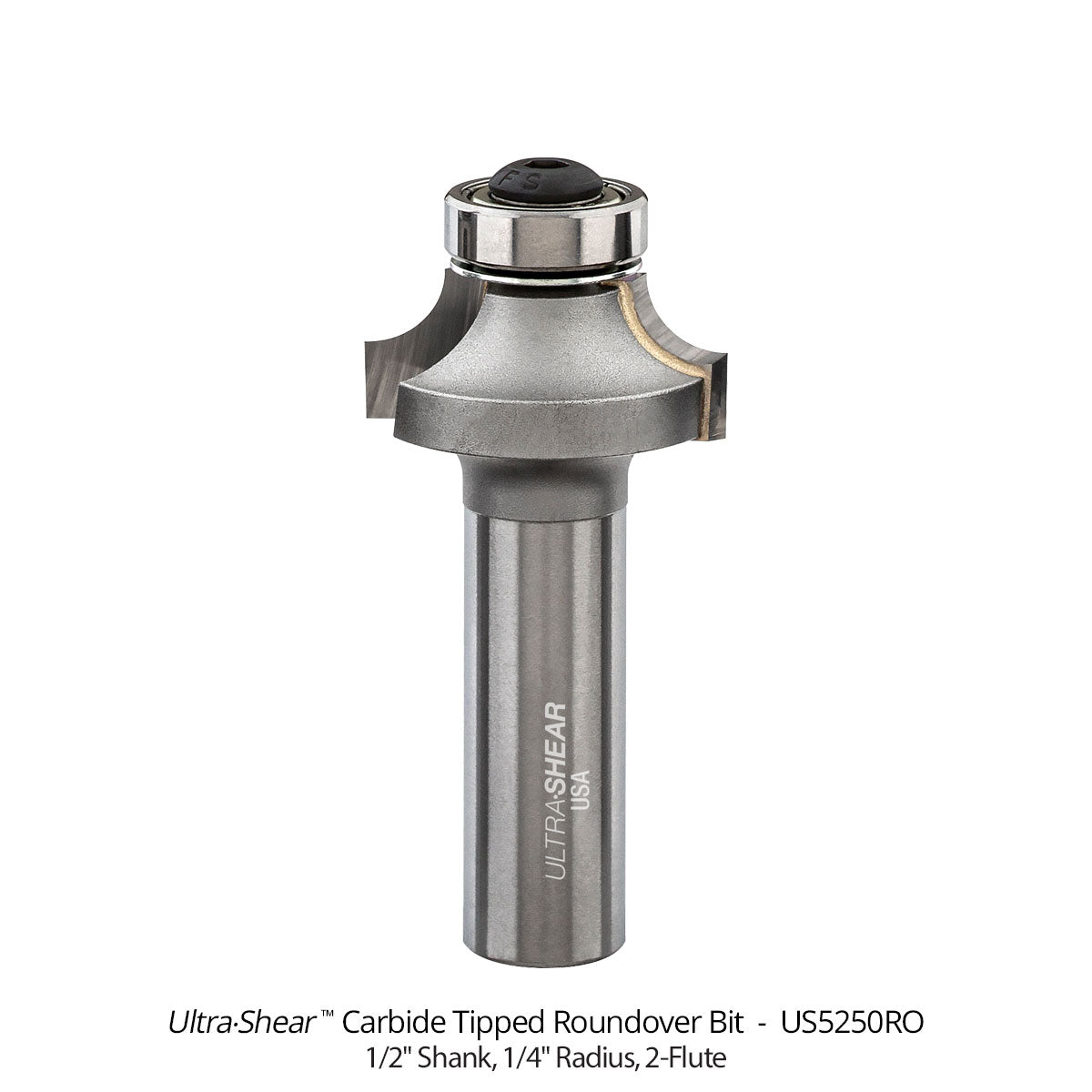Roundover Router Bits - Carbide Tipped - 2 Flute