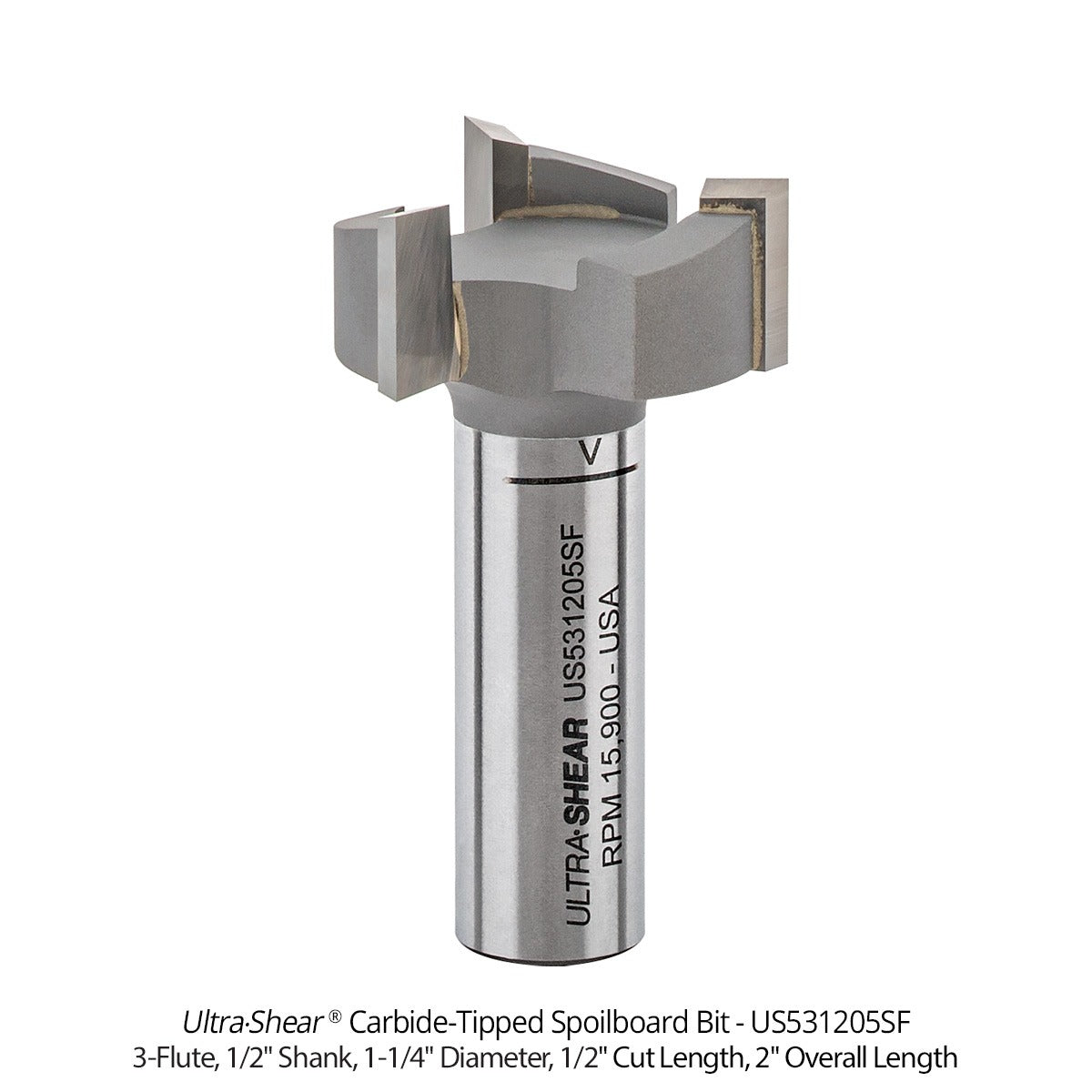 Spoilboard Router Bits - Carbide Tipped