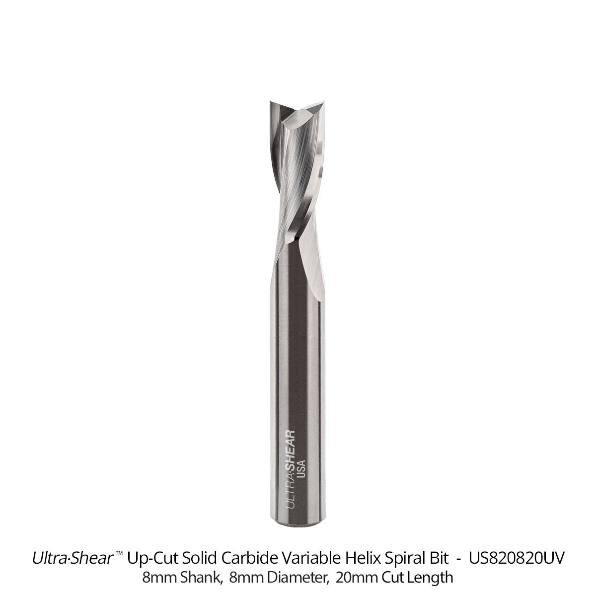 Variable Helix Router Bits - Up-Cut Spiral - Solid Carbide