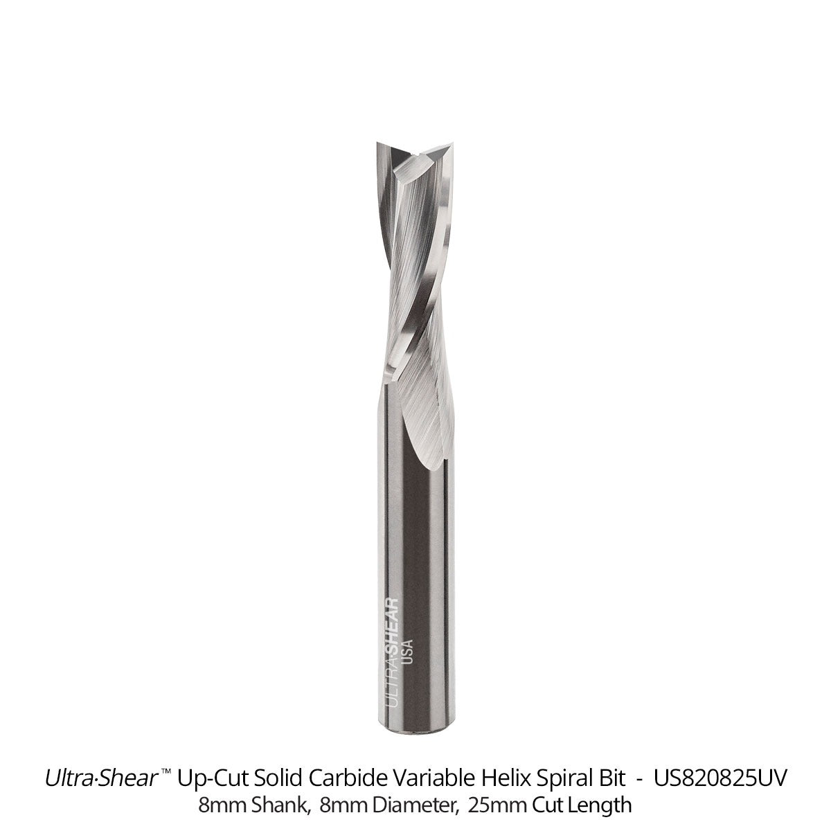 Variable Helix Router Bits - Up-Cut Spiral - Solid Carbide