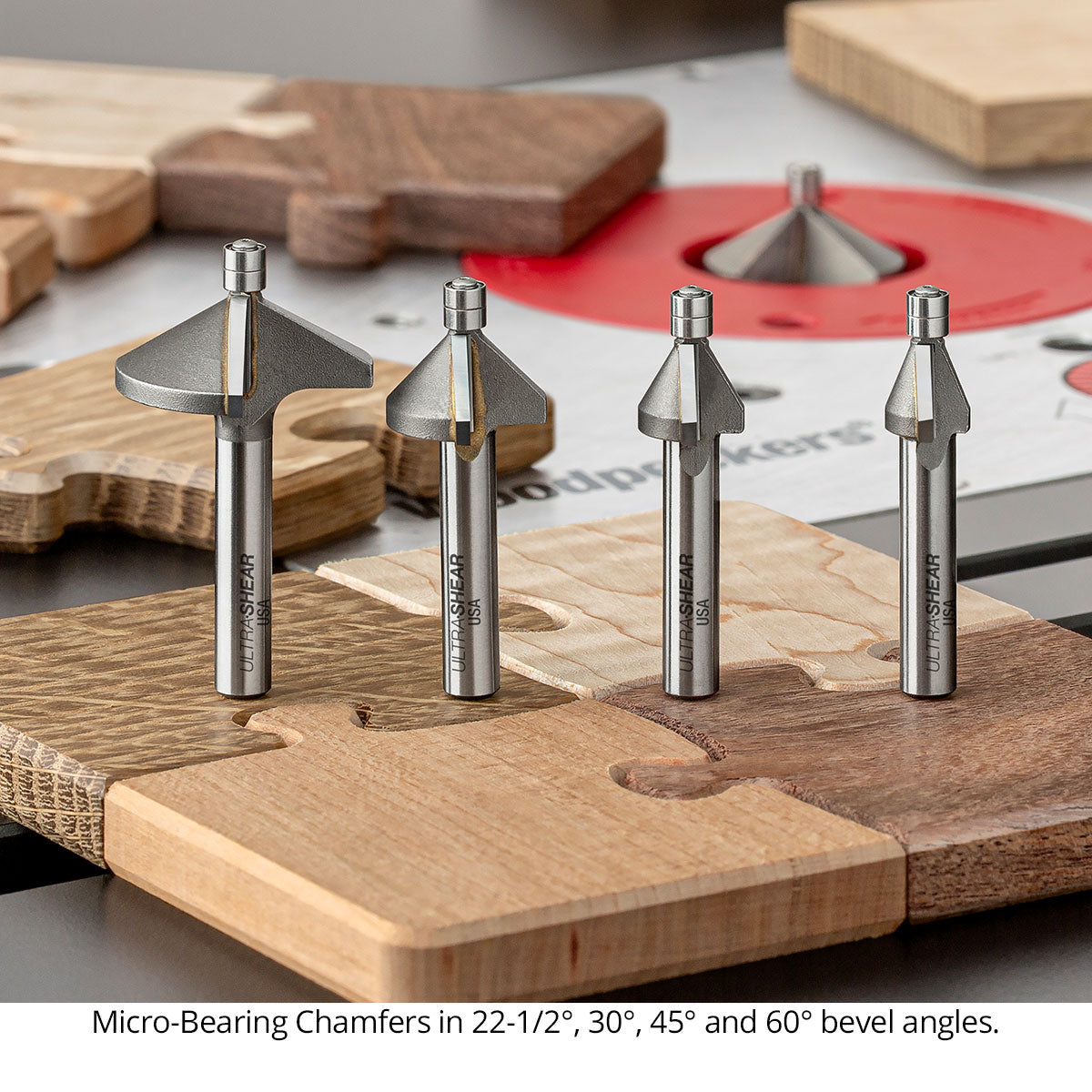 Carbide Tipped Micro-Bearing Chamfer Bit, 1/4" Shank Open Box