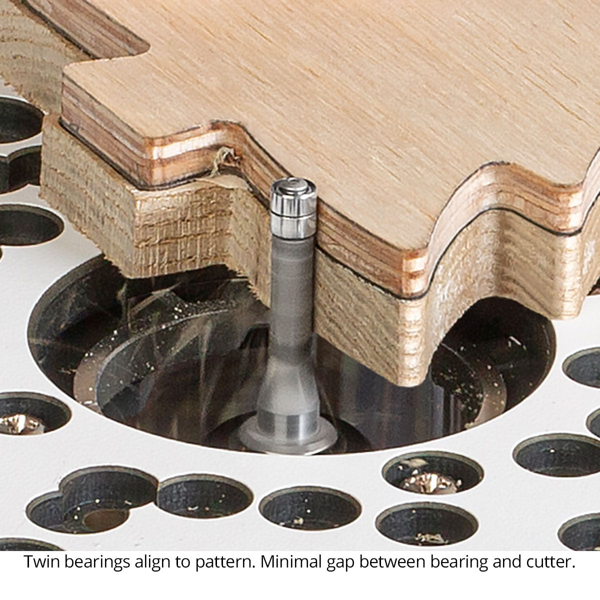 Micro Bearing Flush Trim Router Bits - 3/16 Diameter - 1/4 Shank - Carbide Tipped