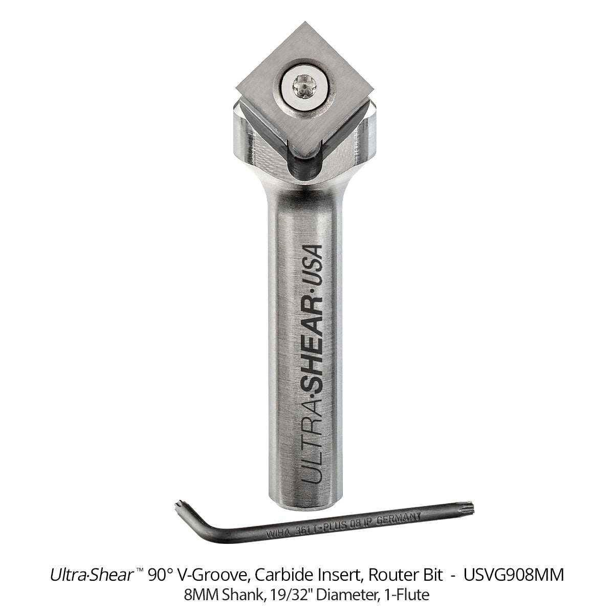 V-Groove CNC Router Bits - Carbide Insert