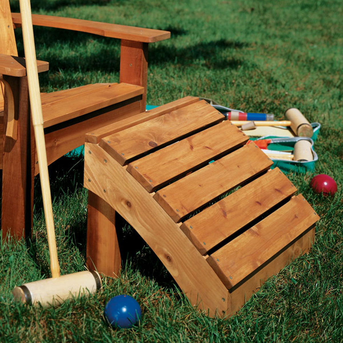 Woodsmith Adirondack Chair & Ottoman Plan