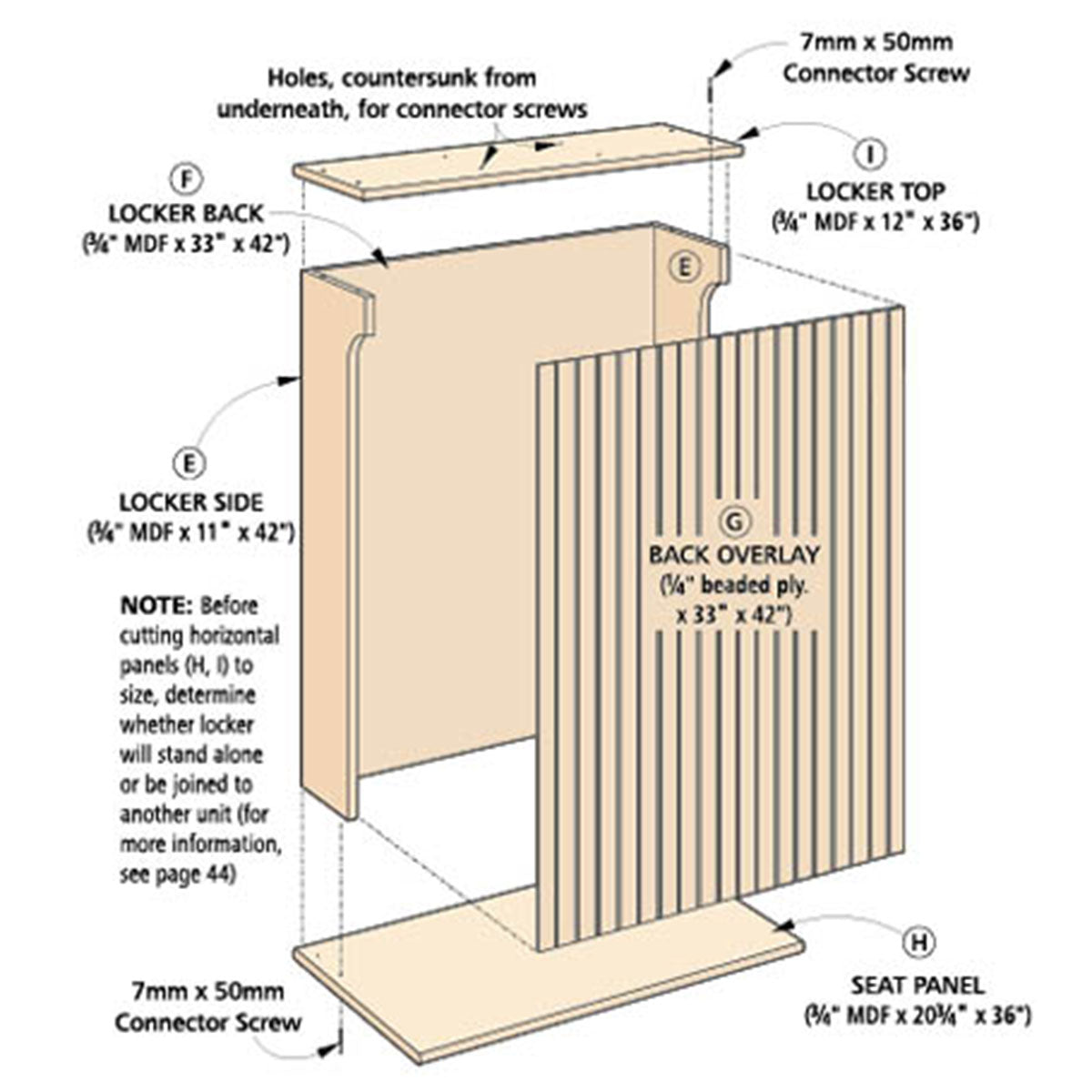Woodsmith Storage Lockers Plan