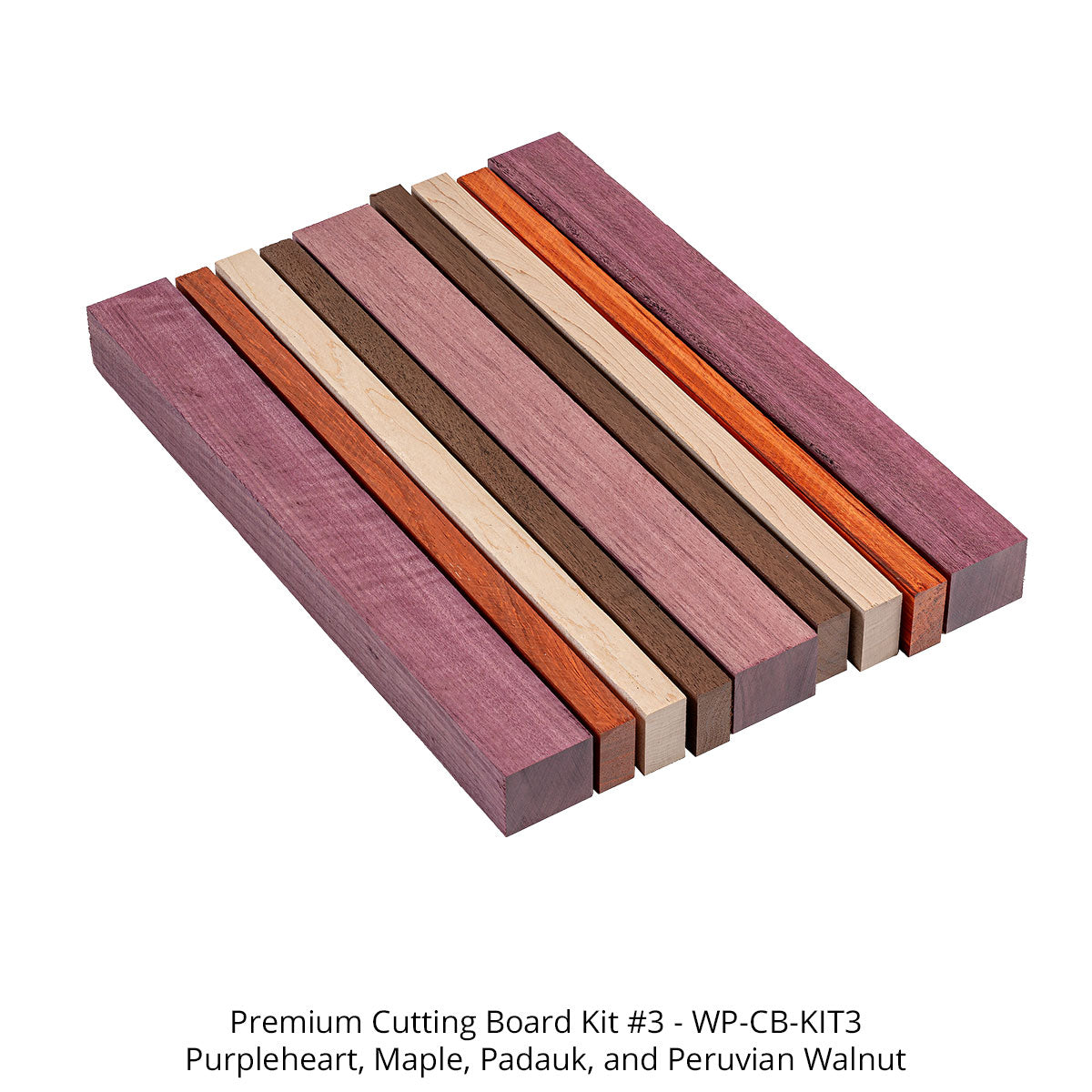 Cutting Board Kits - North American Hardwood - Kit 3
