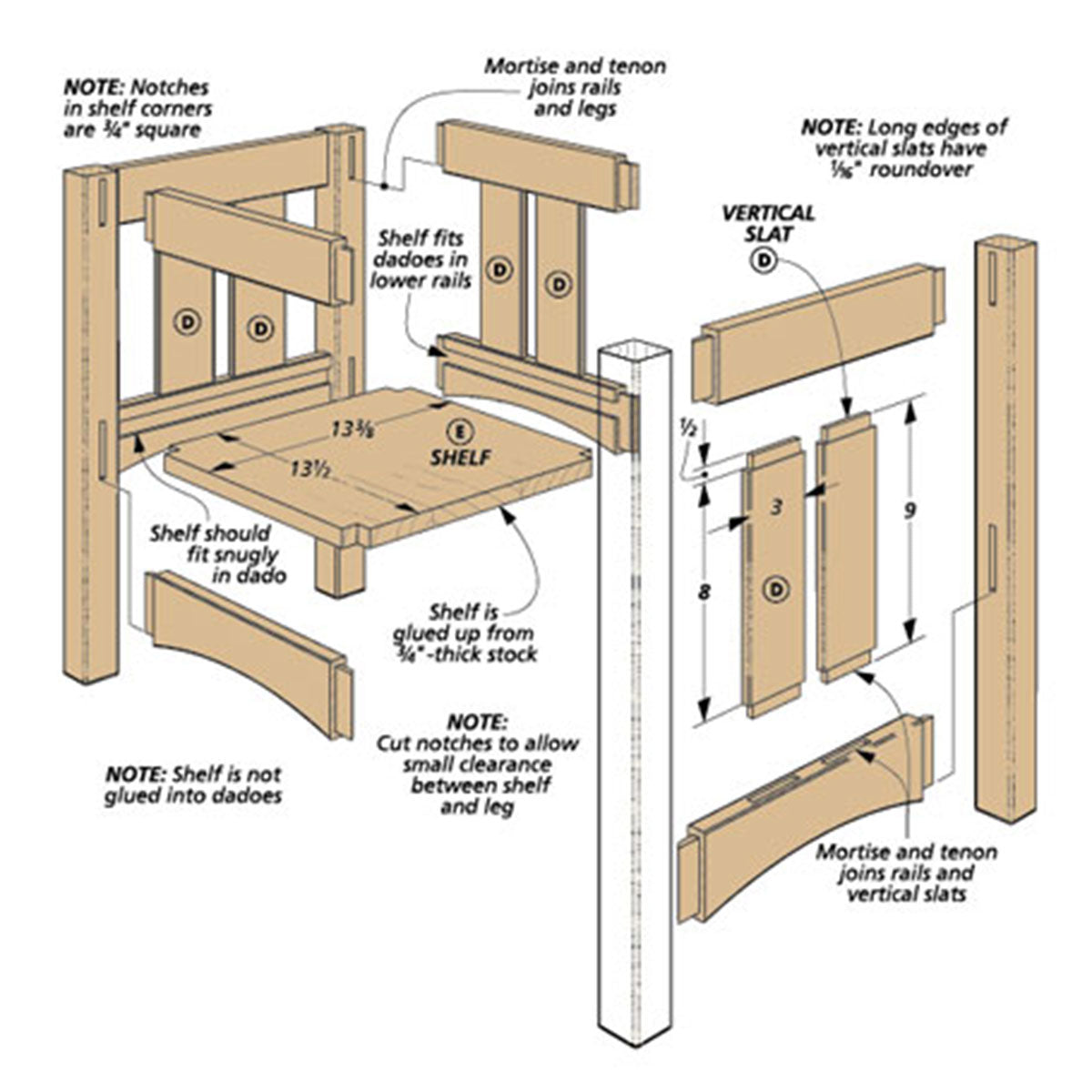 Woodsmith Tile-Top Craftsman Table Plan