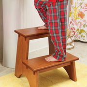 Woodsmith Classic Cherry Step Stool Standard Plan & Premium Shop Drawings