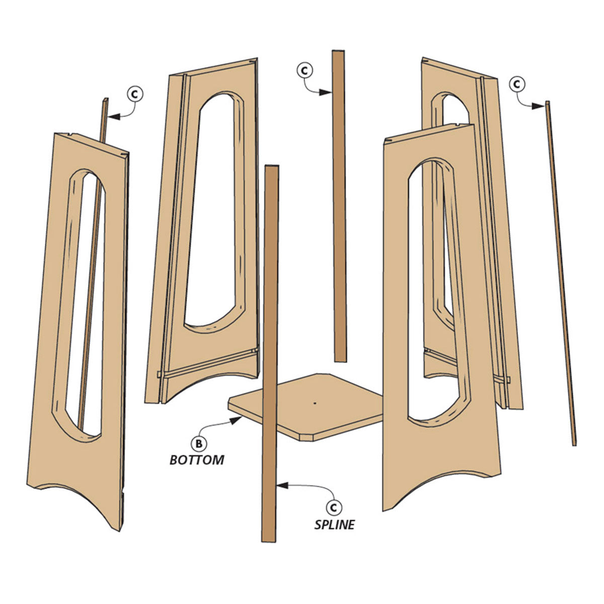 Woodsmith Candle Lantern Printed Plans