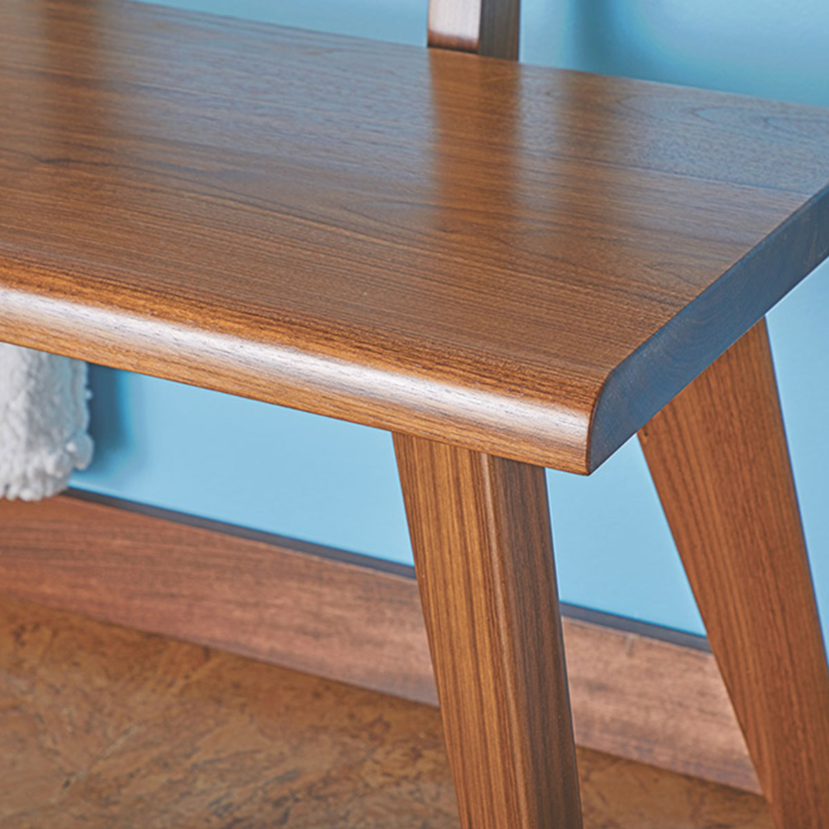 Woodsmith Mid-Century Hall Bench Plan