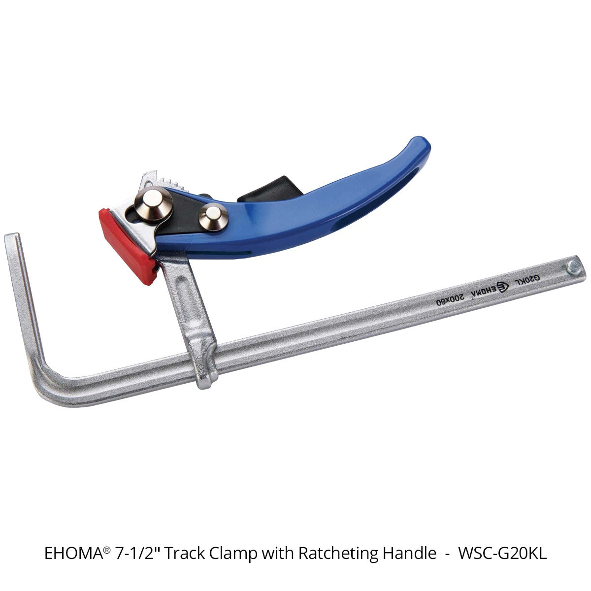 EHOMA 7-1/2” Track Clamp with Ratcheting Handle
